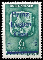 Prinz Egen Gau - 6 3 Filler - Deutsches Reich Prinz Egen Gau - 6 3 Filler - Deutsches Reich